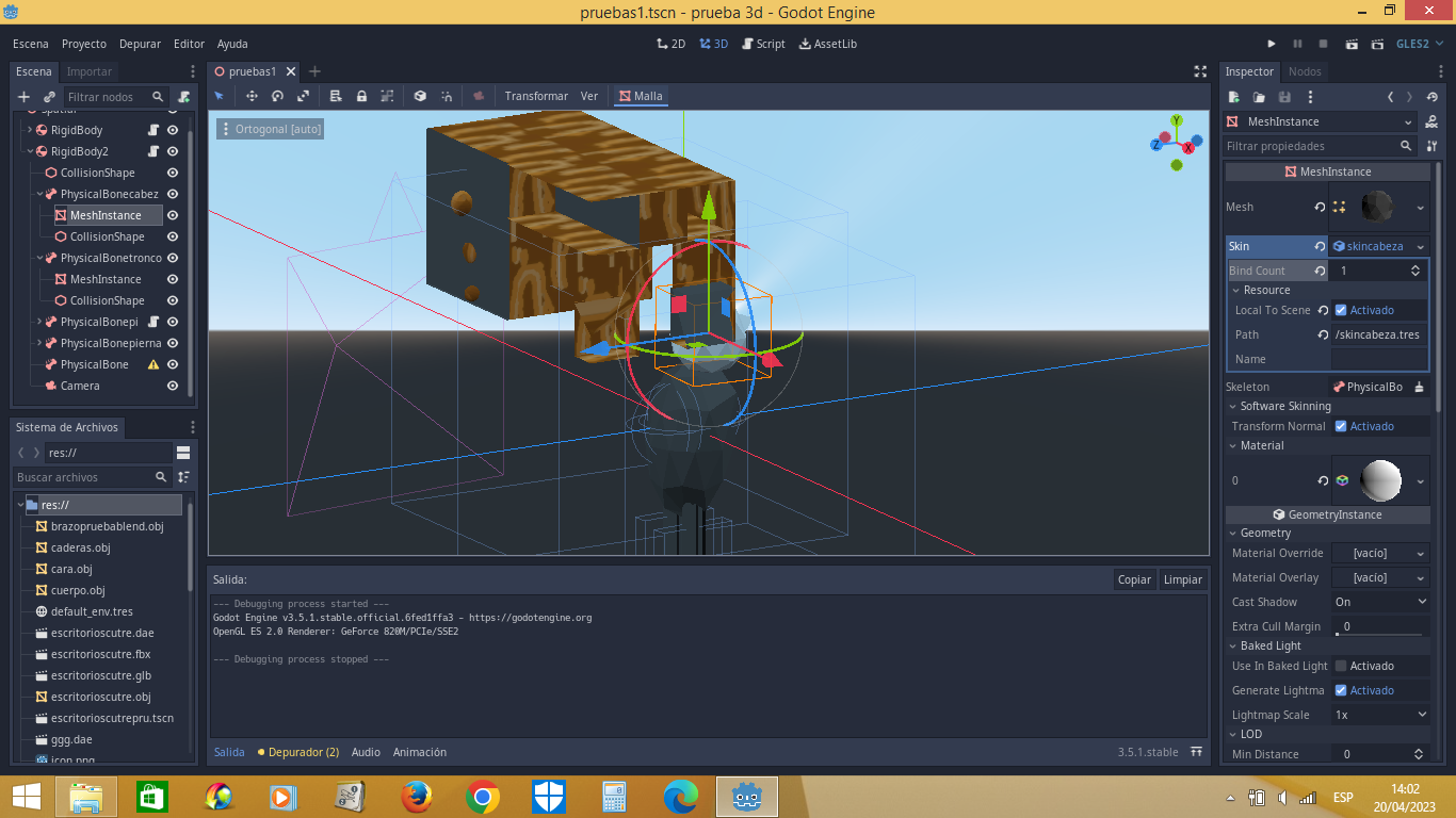 Why every mesh i put in 3d mode is destroyed. - Godot Forums