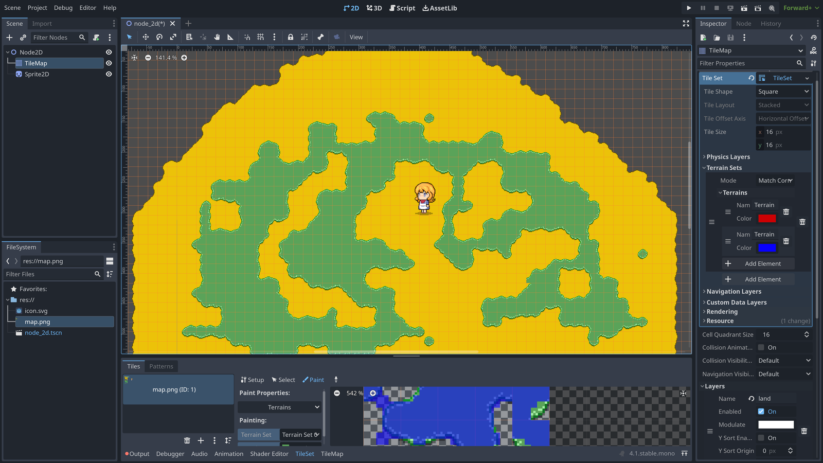 Problems about Godot4's terrains - Godot Forums